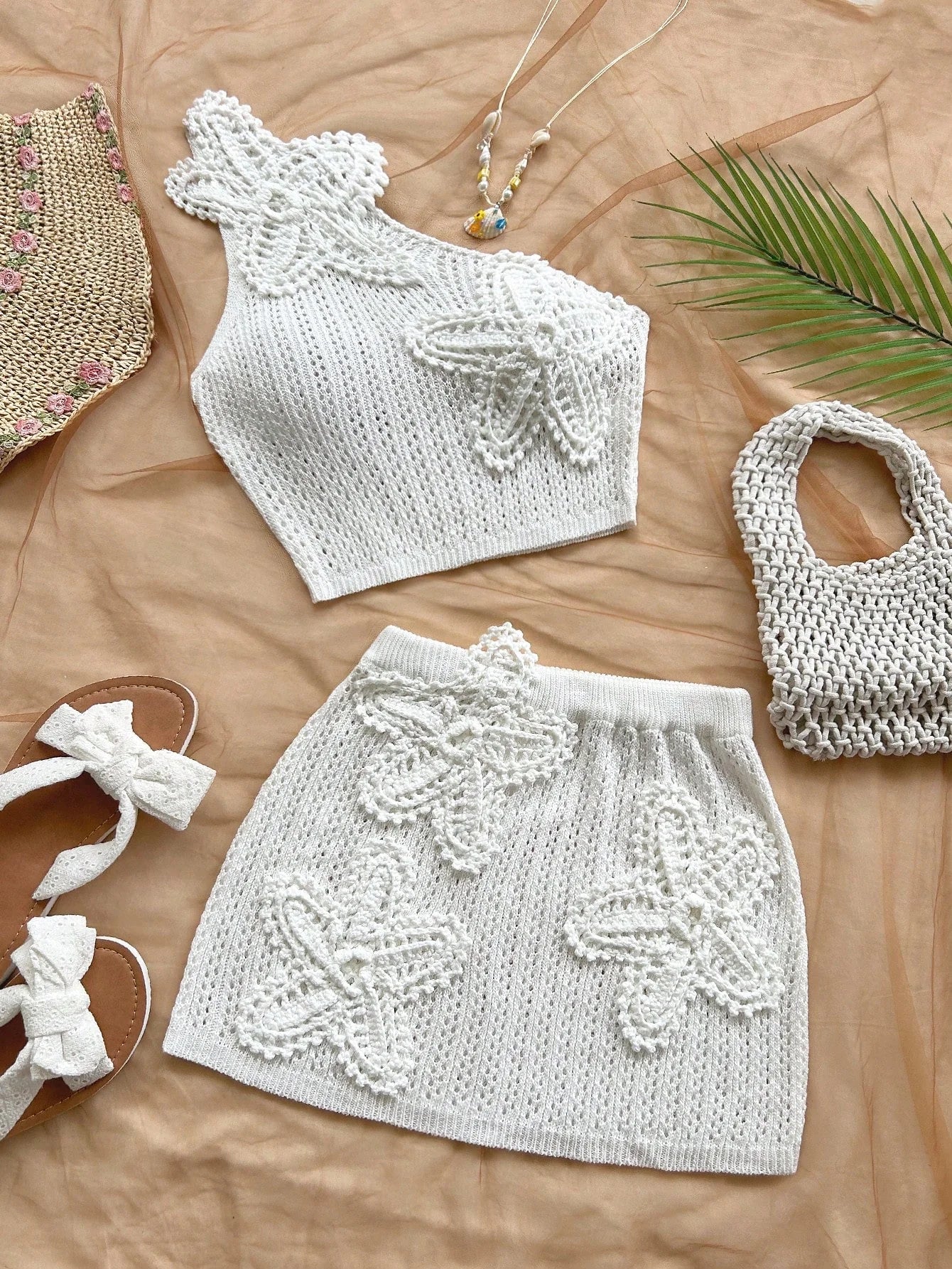 Conjunto Praiano CrochĂȘ Alice