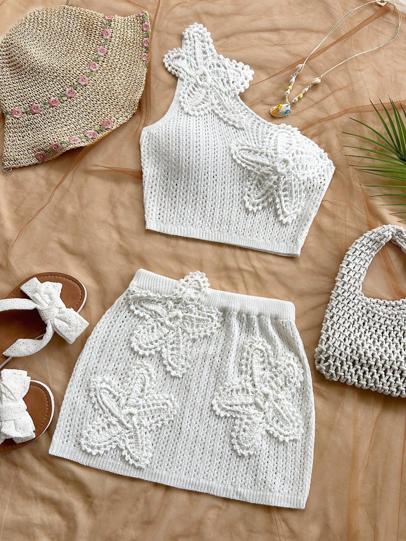 Conjunto Praiano CrochĂȘ Alice