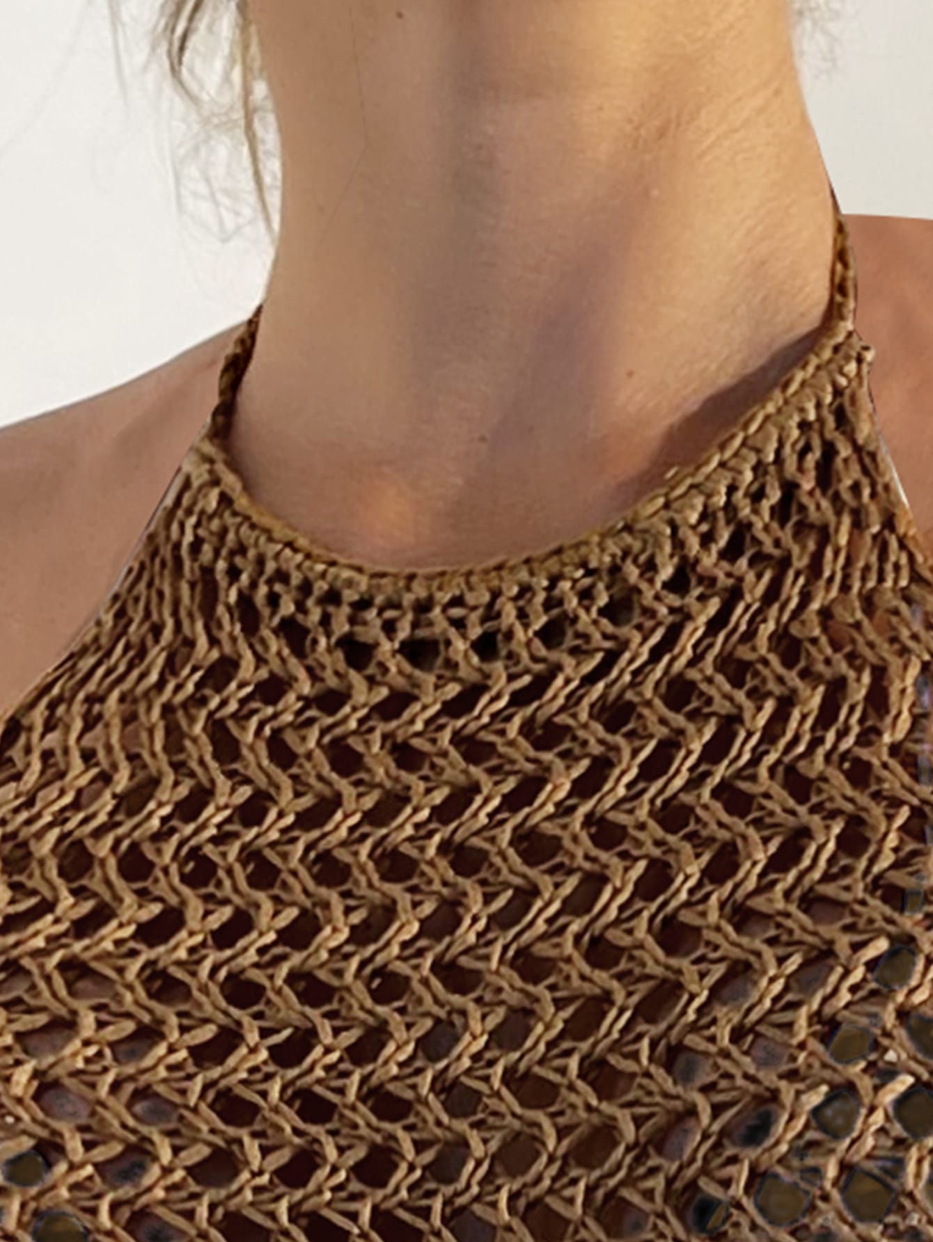 Vestido CrochĂȘ Simples