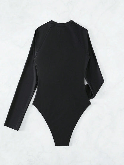 Maiô Zíper Frontal Binding