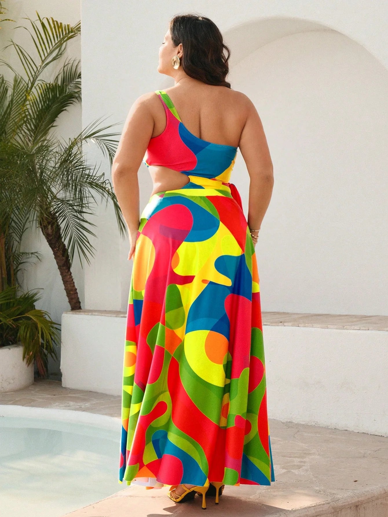 Conjunto Plus Size 2 Peças com Vestido Longo