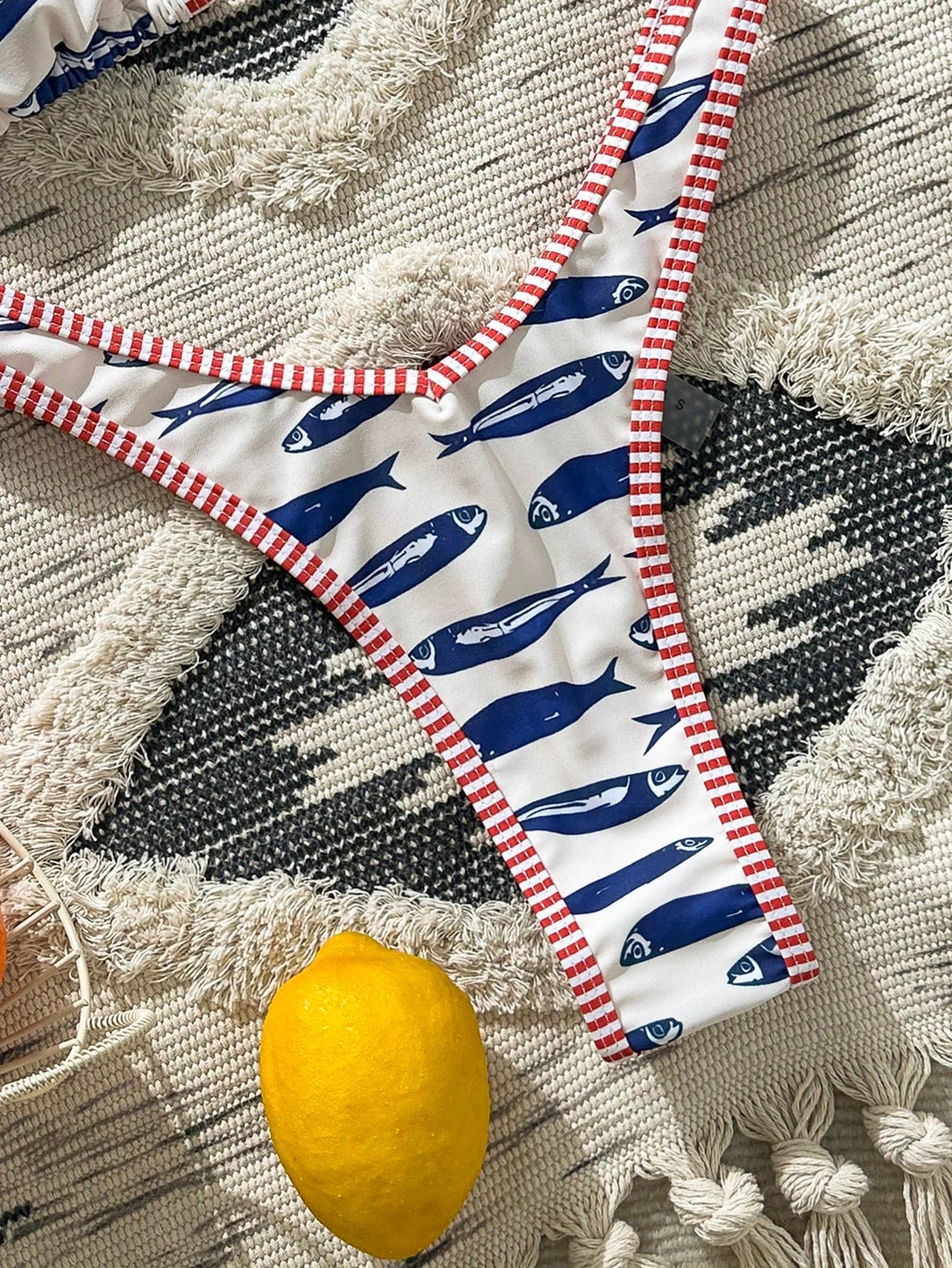 Biquíni Estampa Sardinha Cortininha