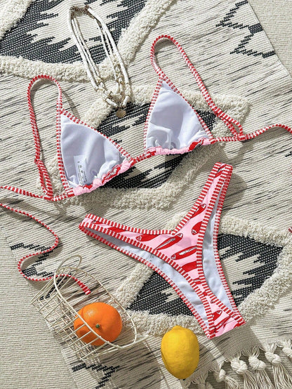 Biquíni Estampa Sardinha Cortininha