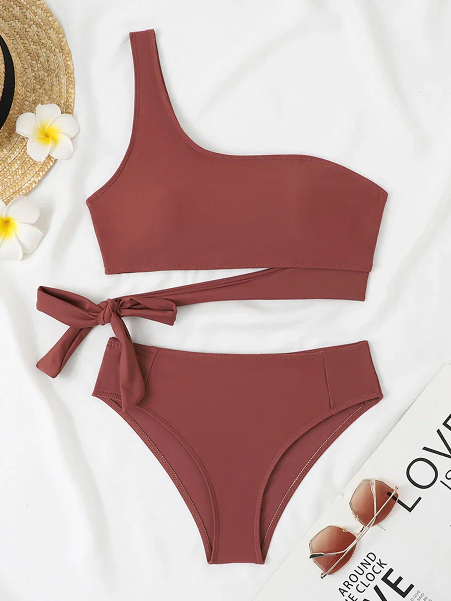 Biquíni de Um Ombro Liliana