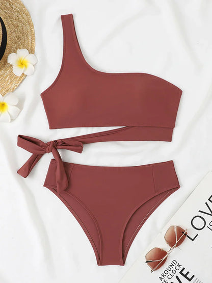 Biquíni de Um Ombro Liliana