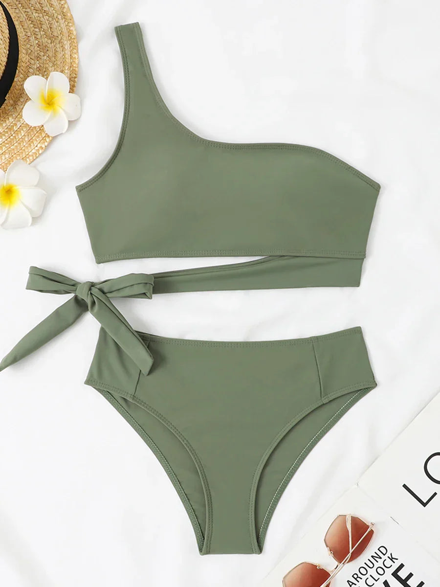 Biquíni de Um Ombro Liliana