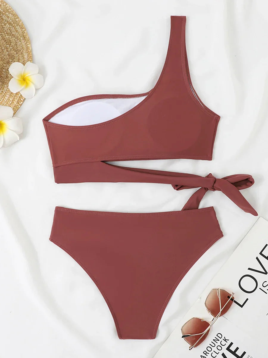 Biquíni de Um Ombro Liliana