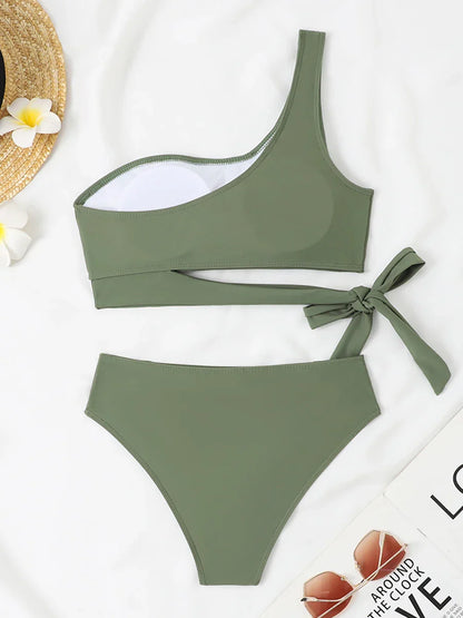 Biquíni de Um Ombro Liliana