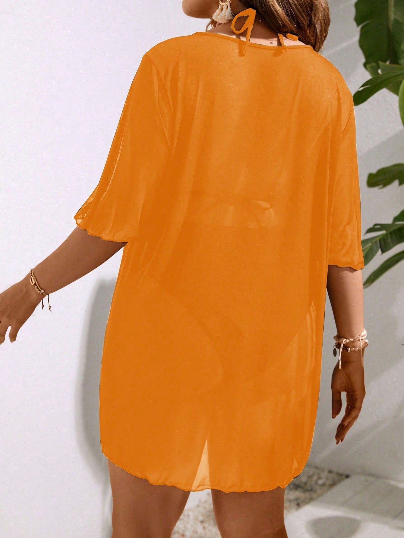 Saída De Praia Plus Size Beleza Natural