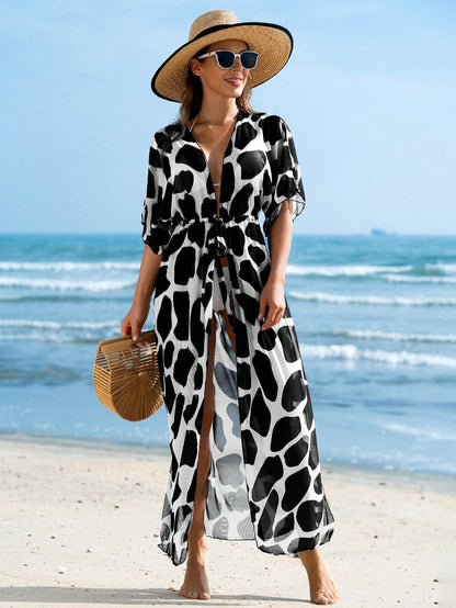 Saída de Praia Longa de Malha Transparente