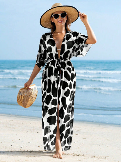 Saída de Praia Longa de Malha Transparente