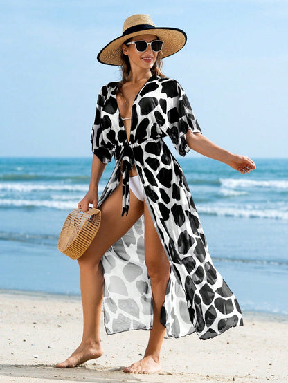 Saída de Praia Longa de Malha Transparente