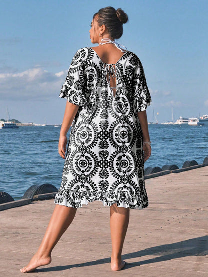 Saída de Praia Plus Size Sunset Glow