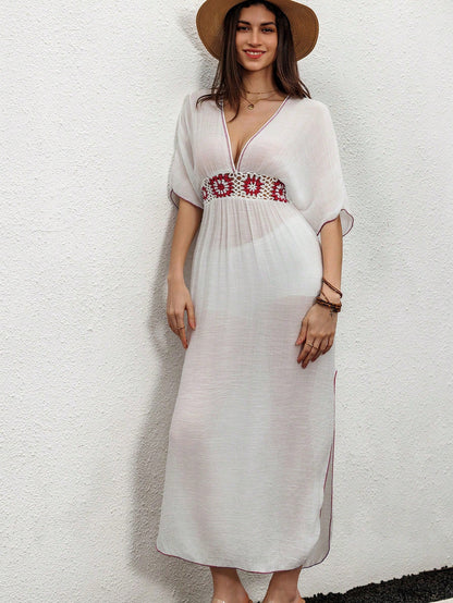 Saída de Praia - Vestido Cobridor de Crochê