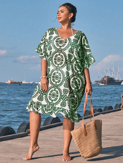 Saída de Praia Plus Size Sunset Glow