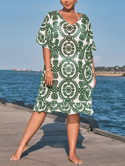 Saída de Praia Plus Size Sunset Glow